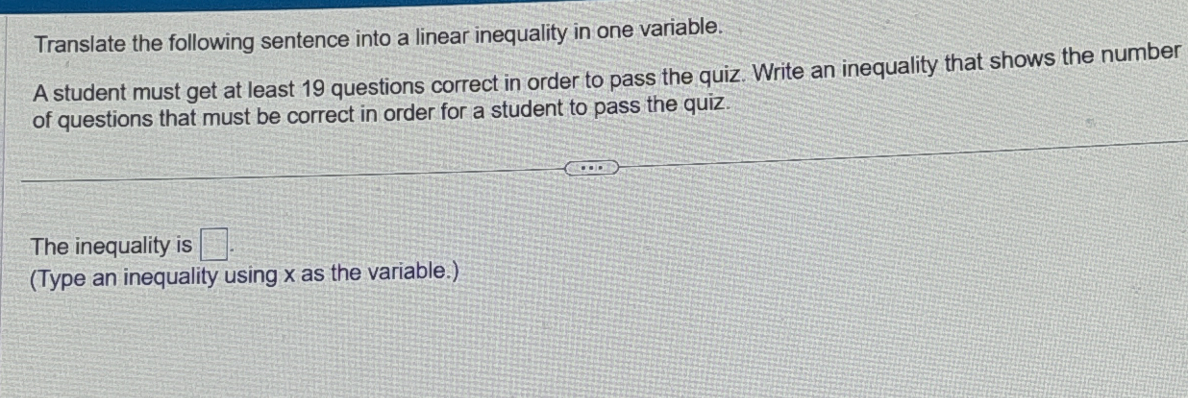 Solved Translate the following sentence into a linear | Chegg.com