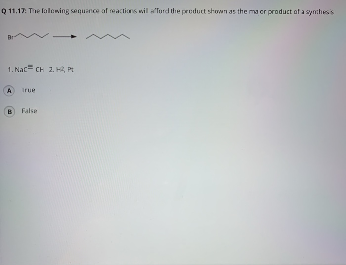 Solved Q 11.17: Which of the following set of conditions is | Chegg.com