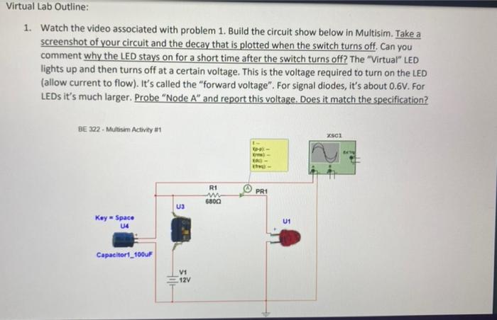 Solved 1. Watch the video associated with problem 1. Build | Chegg.com