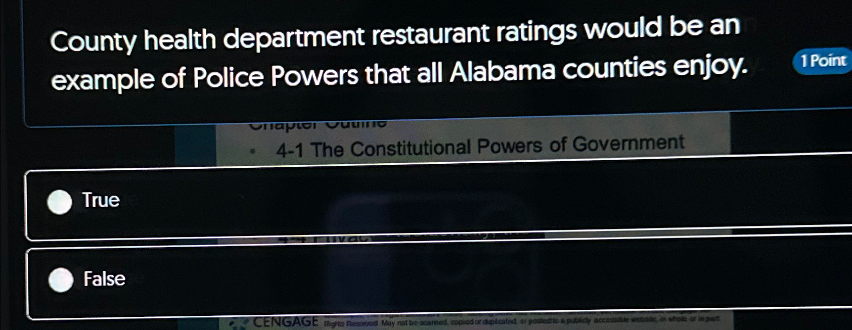 Solved County health department restaurant ratings would be
