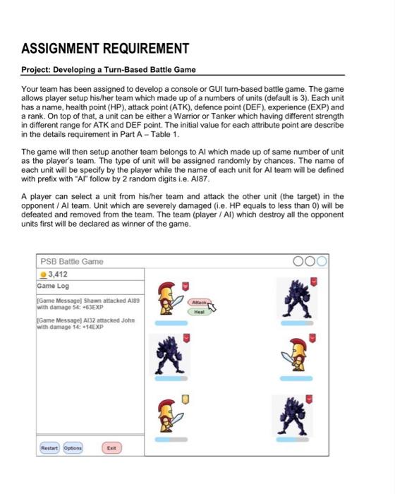 Solved ASSIGNMENT REQUIREMENT Project: Developing a Chegg com