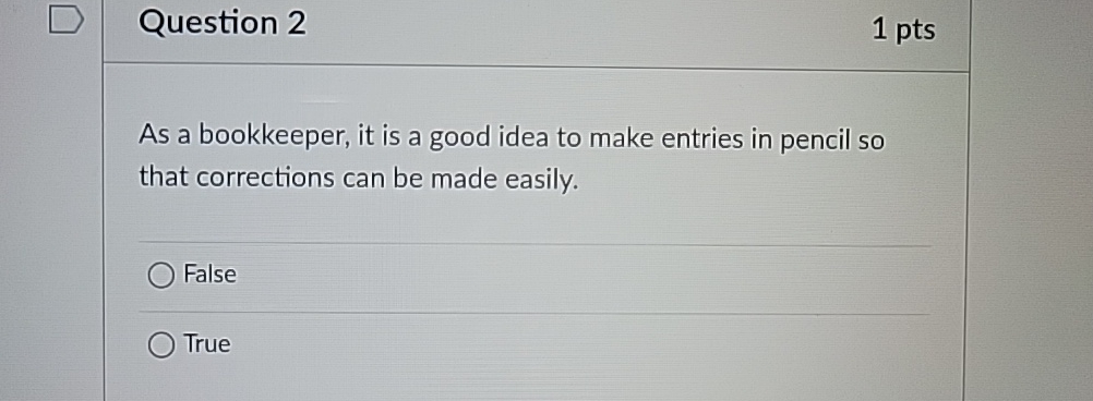 Solved Question 21 ﻿ptsAs A Bookkeeper, It Is A Good Idea To | Chegg.com