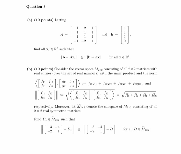 Solved Question 3 A 10 Points Letting And B 0 1 2