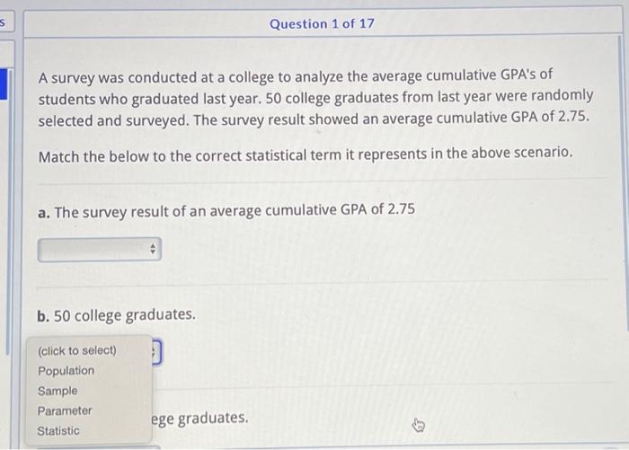 Solved A survey was conducted at a college to analyze the | Chegg.com