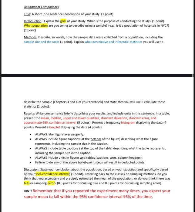 Solved Basic Instructions This assignment is worth 10% of | Chegg.com