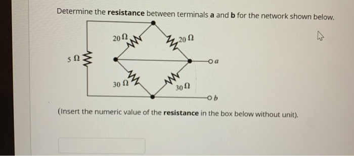 Solved Determine The Resistance Between Terminals A And B | Chegg.com