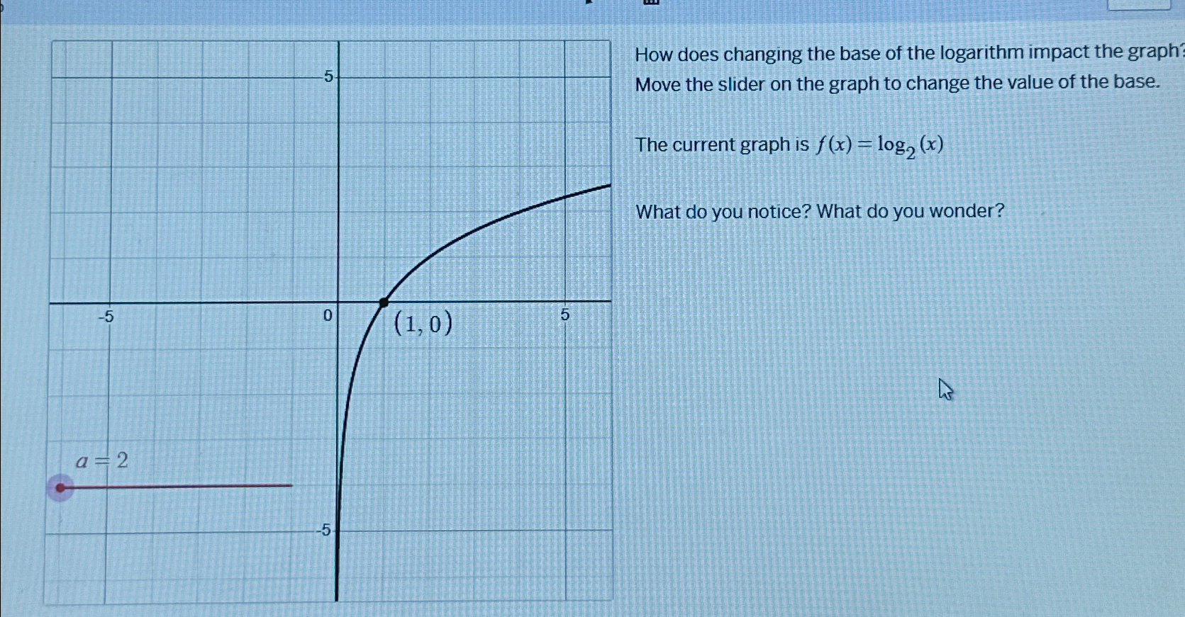 log base 2 vs log base 3 graph