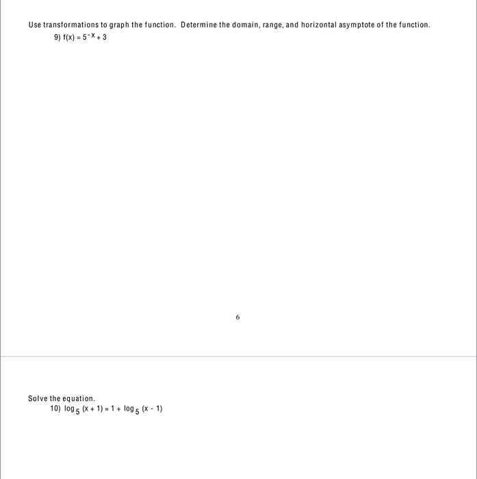 Solved use transformations to graph the function determine chegg