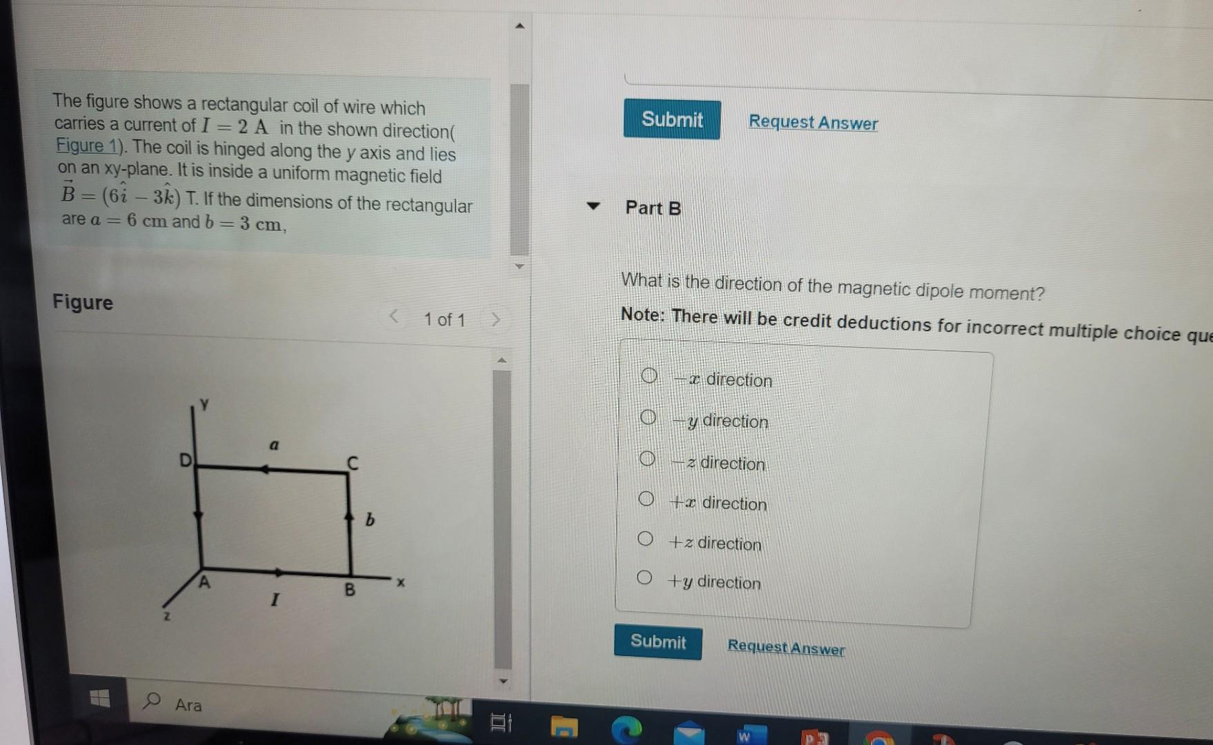 Solved The figure shows a rectangular coil of wire which | Chegg.com