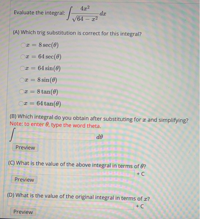 Solved 4 2 Evaluate The Integral J 7 64 22 The Integral Chegg Solved 4 2 Evaluate The Integral J 7 64 22 The Integral Chegg