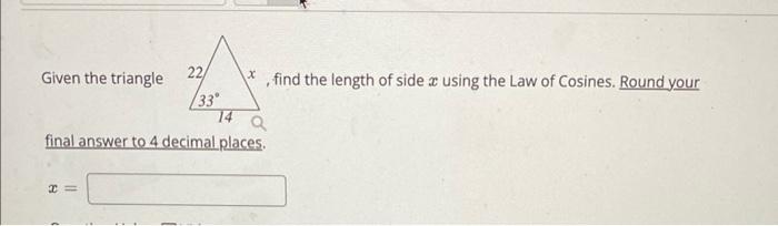 Solved Find c if a=2.91mi,b=3.46mi and ∠C=41.5 degrees. | Chegg.com