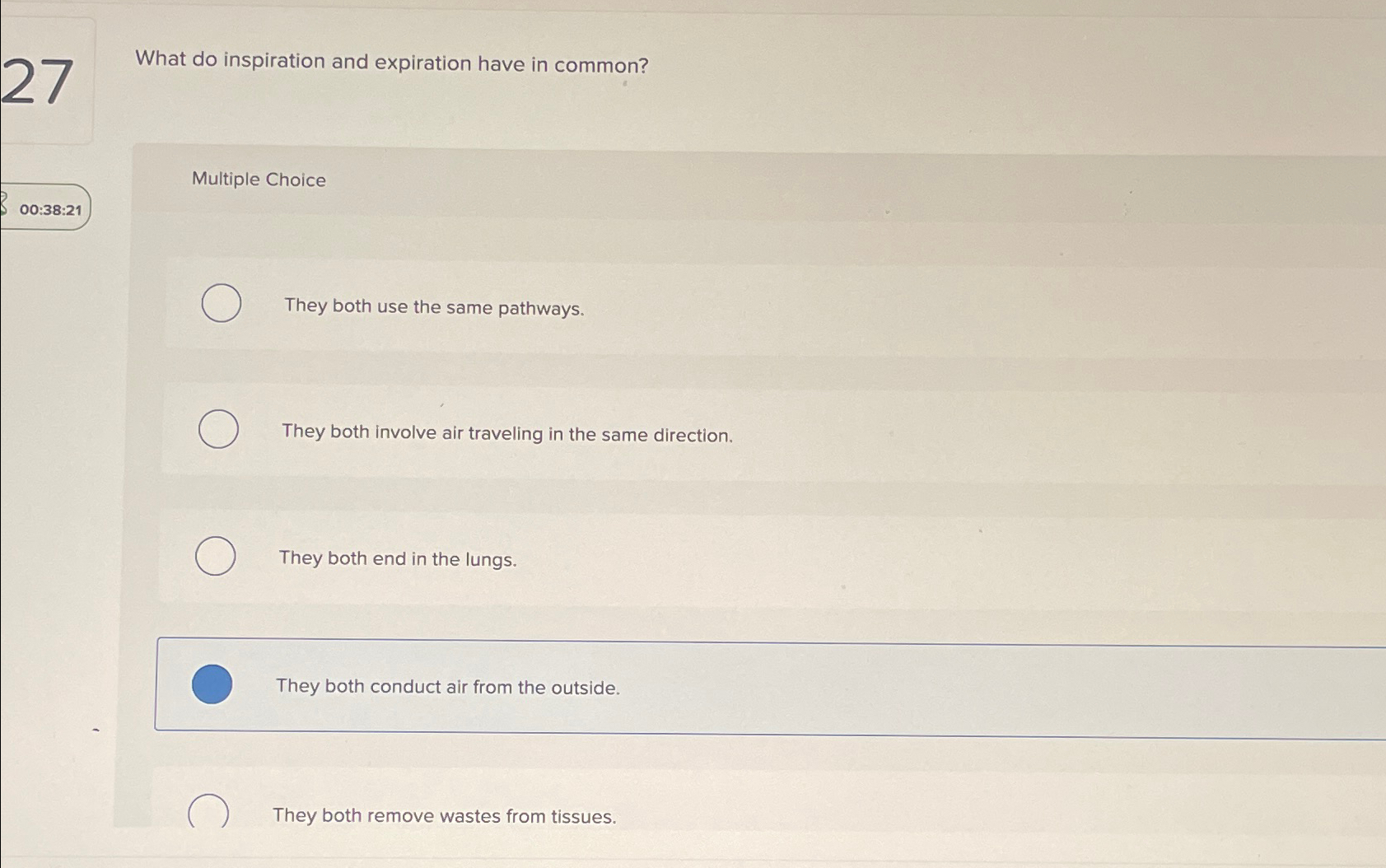 Solved What do inspiration and expiration have in | Chegg.com