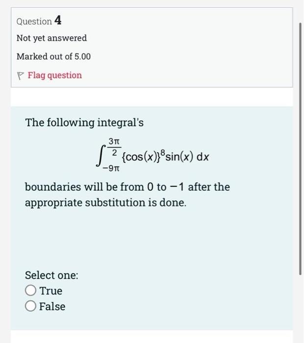 Solved Question 3 Not yet answered Marked out of 5.00 Flag | Chegg.com