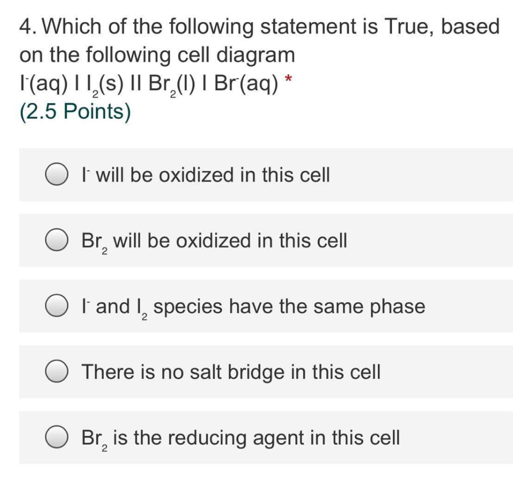 Solved 4. Which of the following statement is True, based on | Chegg.com
