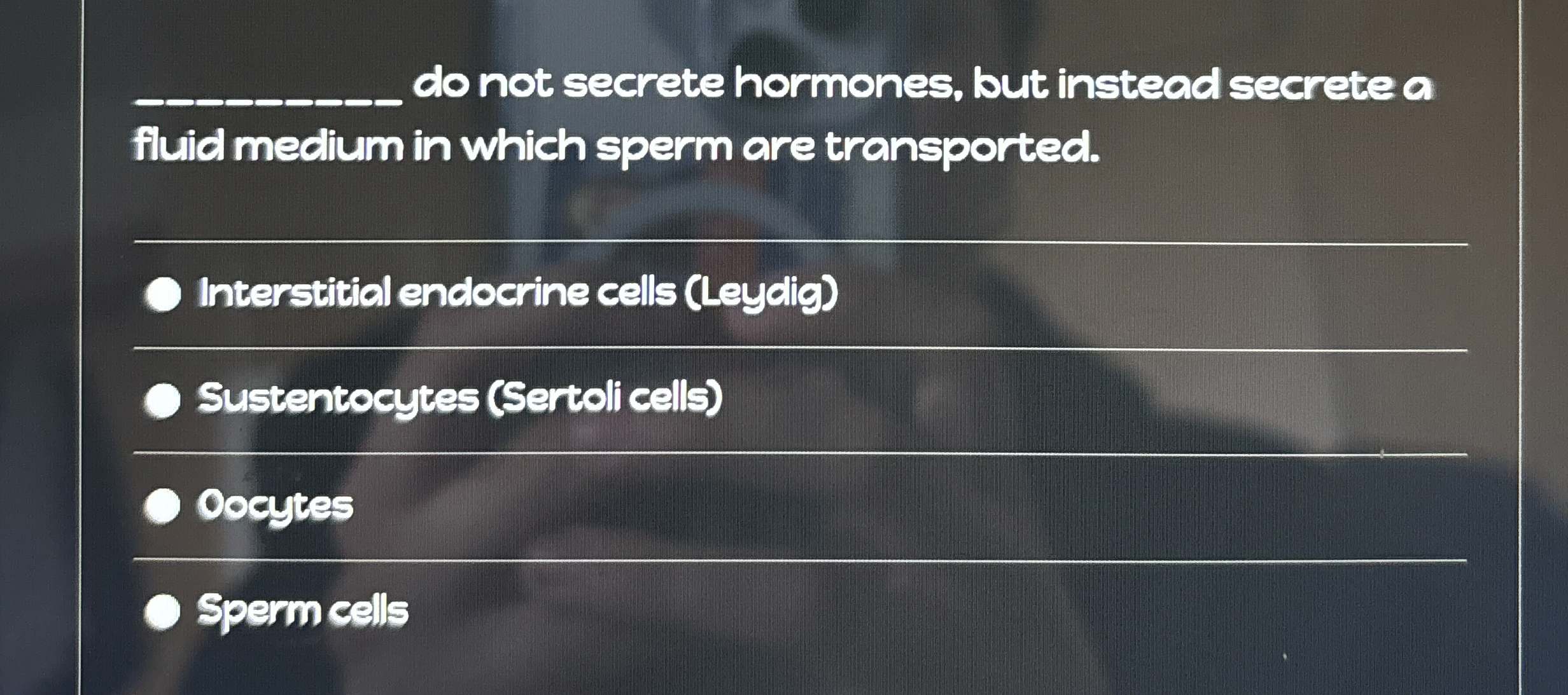 Solved q, ﻿do not secrete hormones, but instead secrete a | Chegg.com