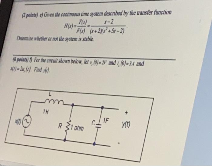 Solved points) a) Write a MATLAB program to plot the step | Chegg.com