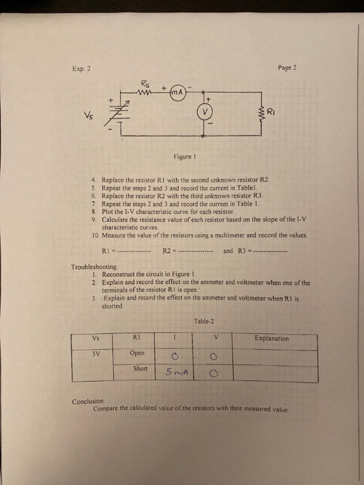 Solved Experiment No. 2 OHM'S LAW VERIFICATION Objectives 1. | Chegg.com