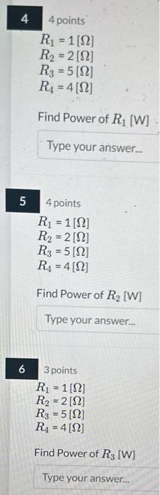 Solved 4 points R1=2[Ω]R2=4[Ω]R3=1[Ω]R4=5[Ω] Find Req = | Chegg.com