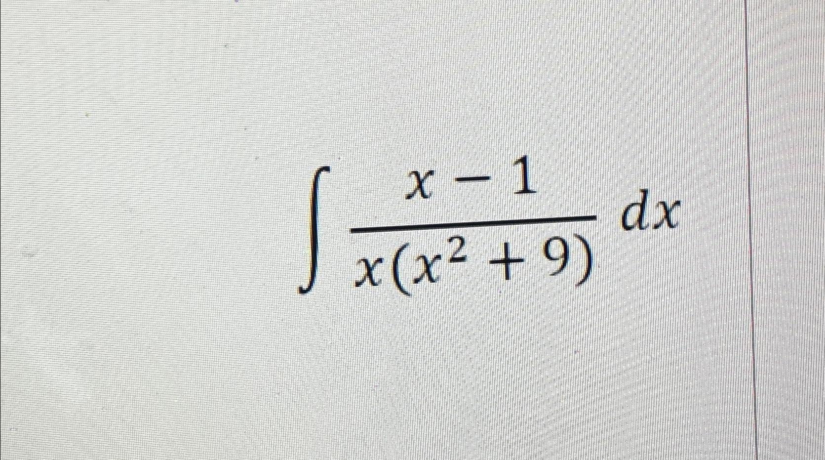 solved-x-1x-x2-9-dx-chegg