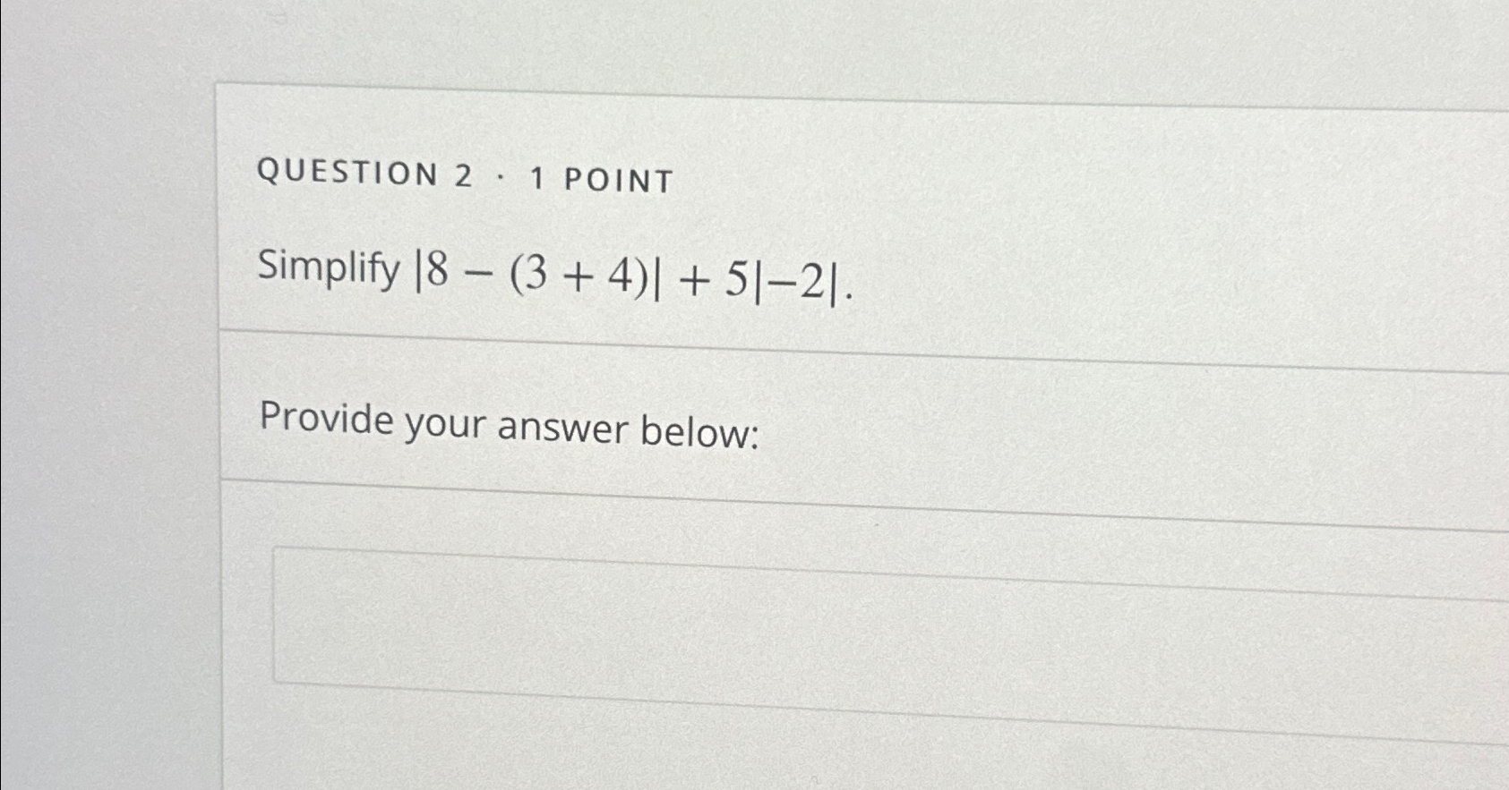 Solved QUESTION 2 1 POINTSimplify 8 3 4 5 2 Provide Chegg
