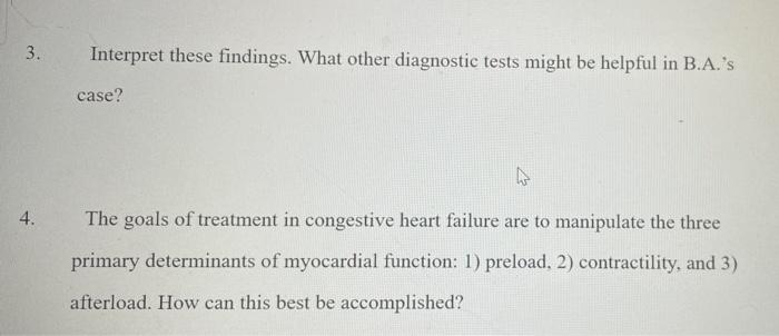 Solved B.A. a 67-year-old Caucasian male, was diagnosed with | Chegg.com