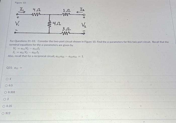 Solved Figure 10 : For Questions 31-33: Consider the | Chegg.com
