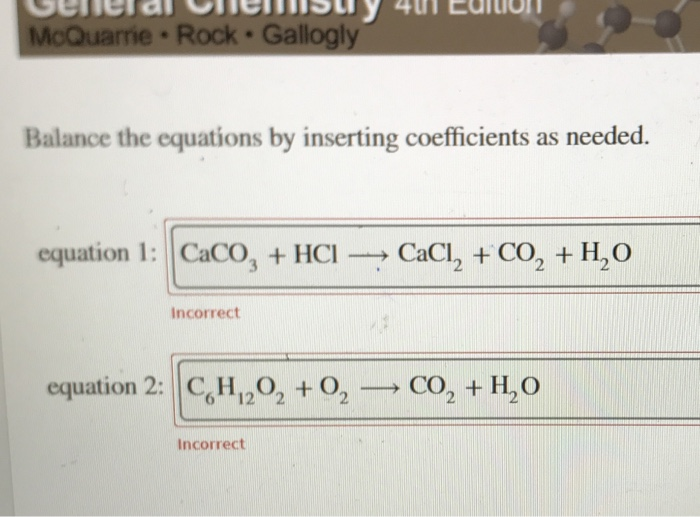 Solved Balance the given equations by inserting the | Chegg.com