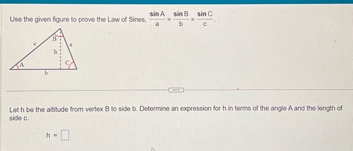 Solved Use the given figure to prove the Law of | Chegg.com