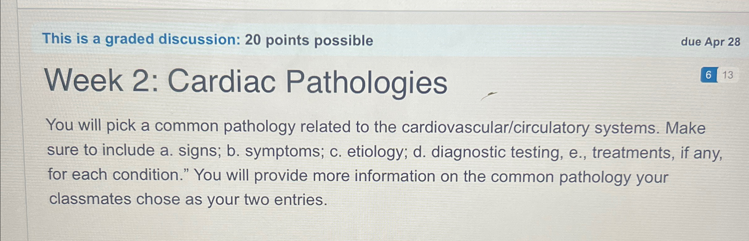 Solved This is a graded discussion: 20 ﻿points possibledue | Chegg.com