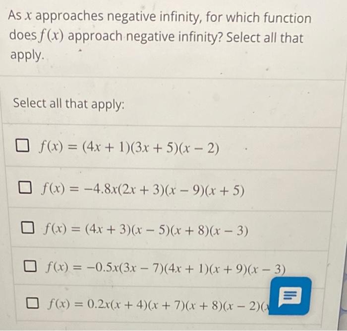 solved-as-x-approaches-negative-infinity-for-which-function-chegg