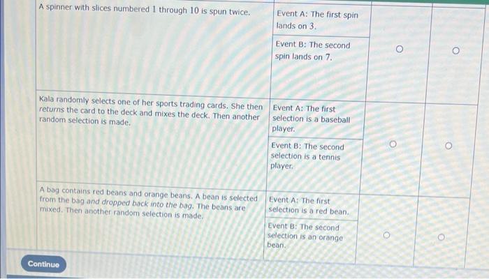 solved-for-each-experiment-determine-whether-events-a-and-b-chegg