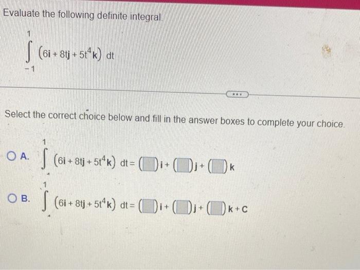 Solved Evaluate The Following Definite Integral | Chegg.com