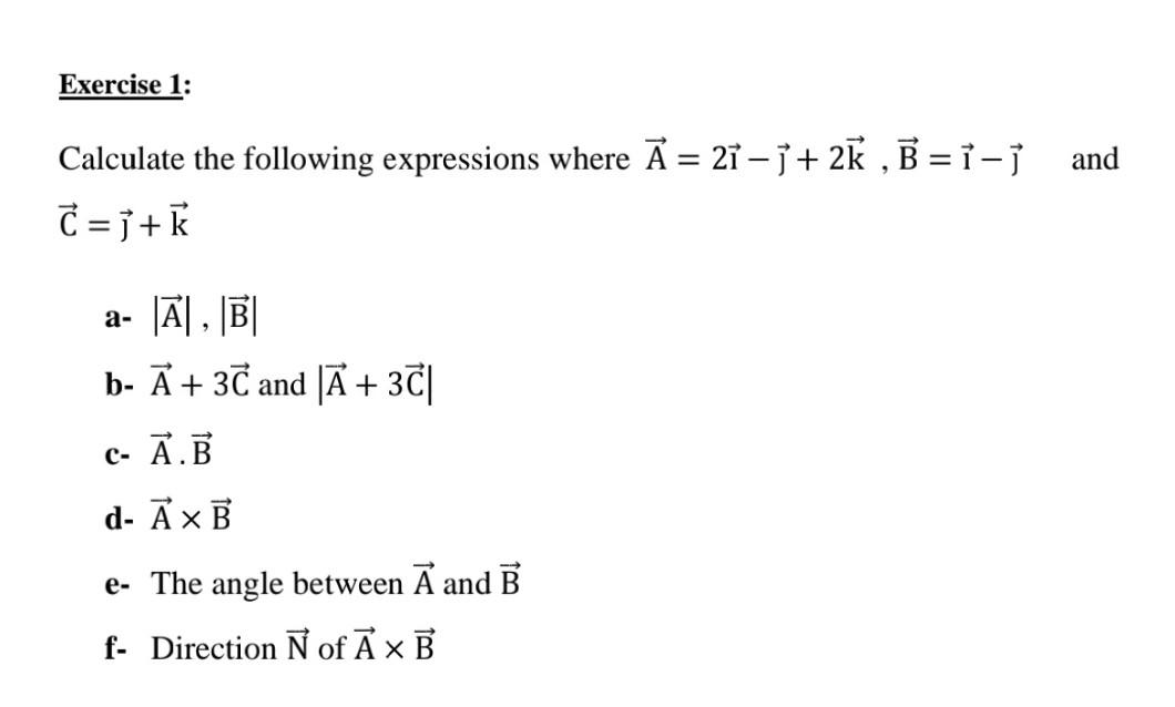 Solved Exercise 1 And Calculate The Following Expression Chegg Com