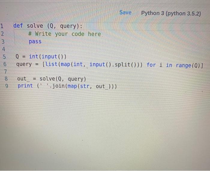 Solved complete the function Solve() in python3 only, please | Chegg.com