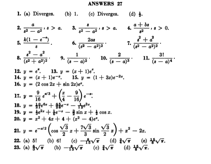 Solved EXERCISE 27 1. Evaluate those of the following | Chegg.com