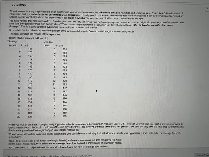 Solved When it comes to analyzing the results of an | Chegg.com | Chegg.com