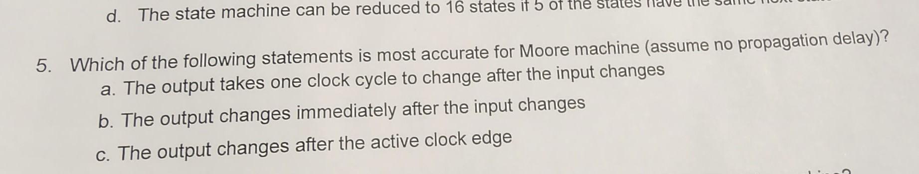 Which Of The Following Statements Is Most Accurate Solved 5. Which of the following statements is most accurate | Chegg.com