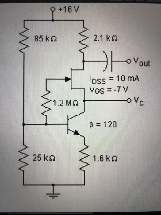 Solved calculate the quiescent drain current for the | Chegg.com
