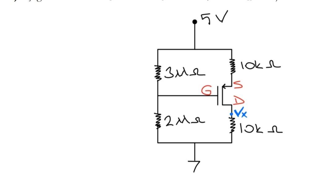 Solved 4-) If Vr = 1V and Kp = 0.2mA/ V2 in the circuit | Chegg.com