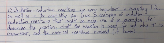 chemical reaction examples in everyday life