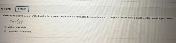 Solved (-/2 points) DETAILS Consider the following function | Chegg.com