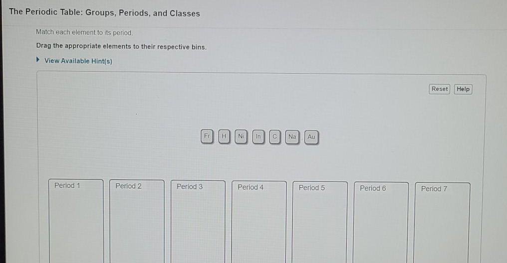Solved Classify the following elements as main group | Chegg.com