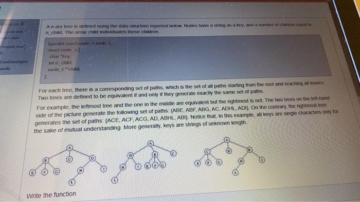 Solved Anary tree is defined ning the data structure | Chegg.com