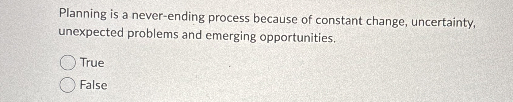 High Quality SOLUTION Planning is a never-ending process because of ...