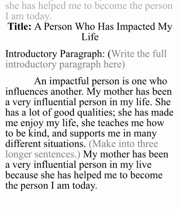 how to write simple essay in english