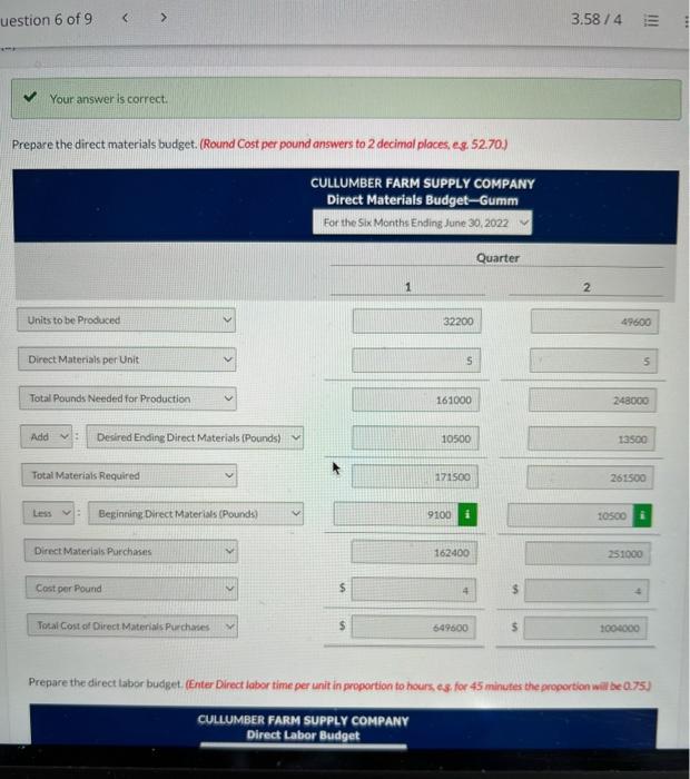 Solved Cullumber Farm Supply Company manufactures and sells