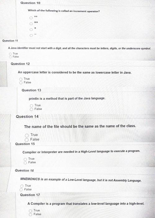 Solved Question 1 String in Java is a array class variable | Chegg.com