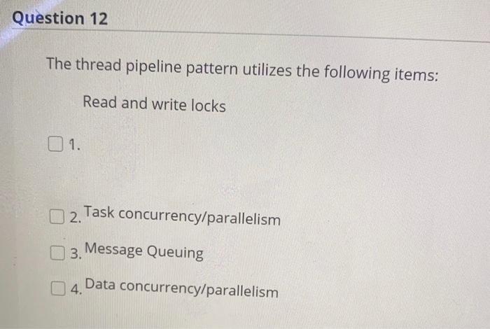 Solved Question 11 The POSIX pthread library is an example | Chegg.com