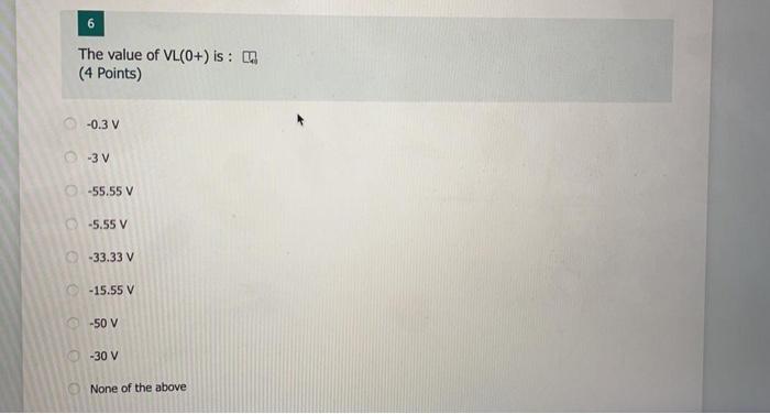 Solved 1 For the circuit shown below, Answer the questions | Chegg.com