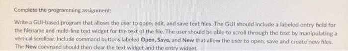 Solved Complete the programming assignment: Write a | Chegg.com